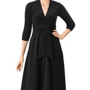 Cotton Jersey Banded Empire Shirt Dress